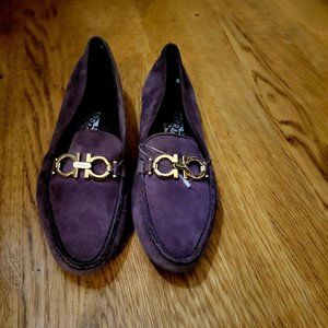 Authentic Salvatore Ferragamo Seude Loafers